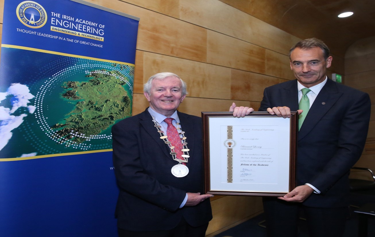 bp CEO, Bernard Looney, formally inducted as a Fellow of the Irish Academy of Engineering 